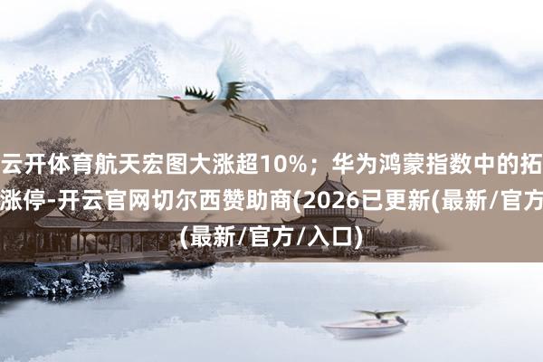 云开体育航天宏图大涨超10%；华为鸿蒙指数中的拓维信息涨停-开云官网切尔西赞助商(2026已更新(最新/官方/入口)